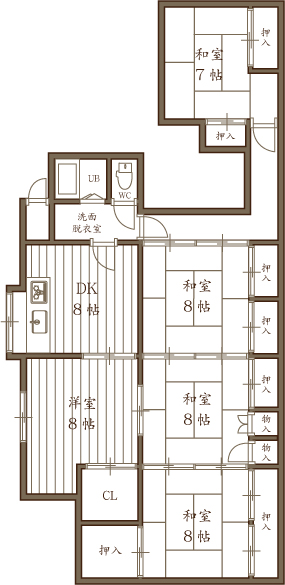 三重県津市久居幸町　間取り図